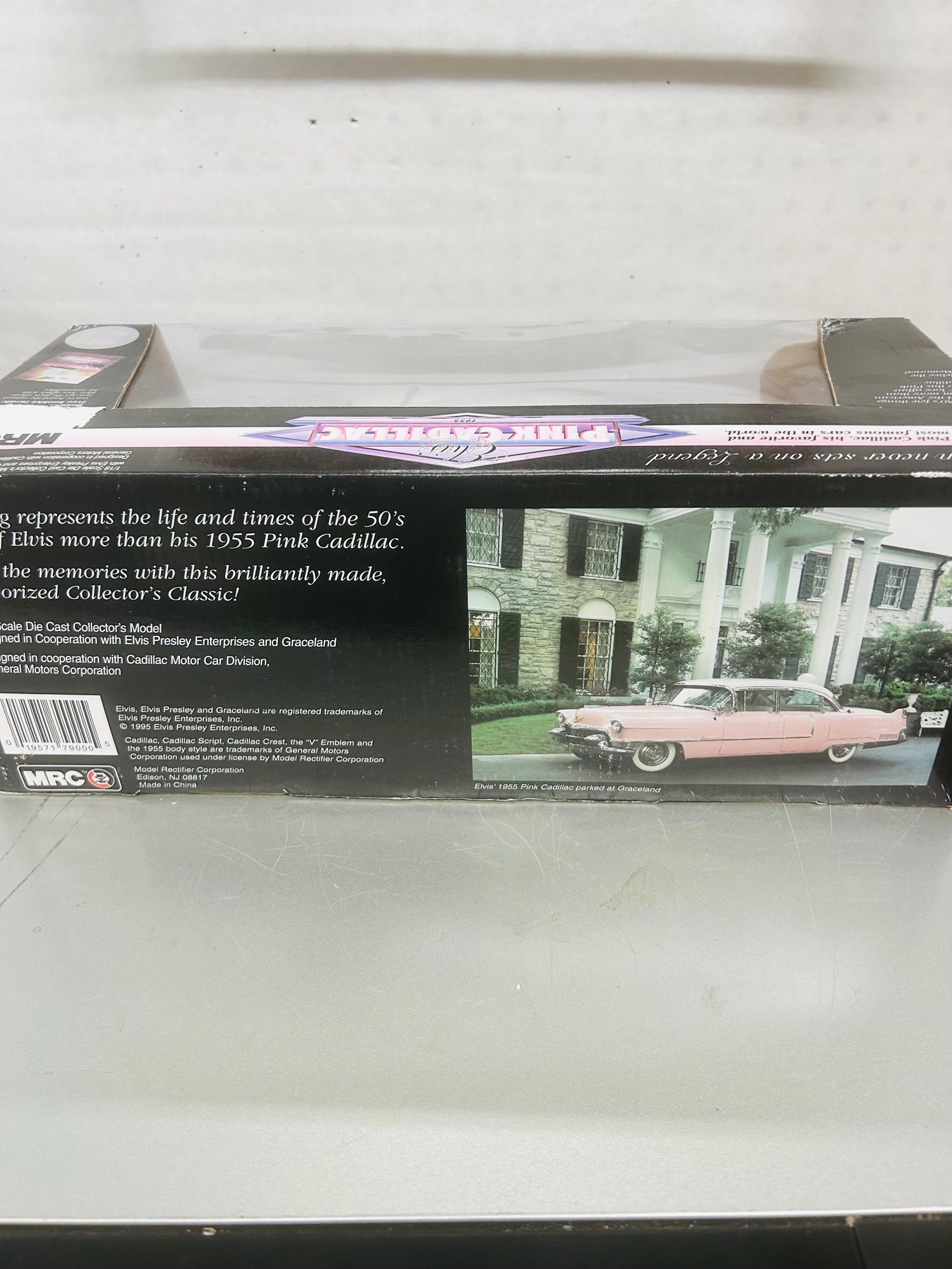 MRC 1:18 Scale Elvis Pink 1955 Cadillac Fleetwood Diecast Model