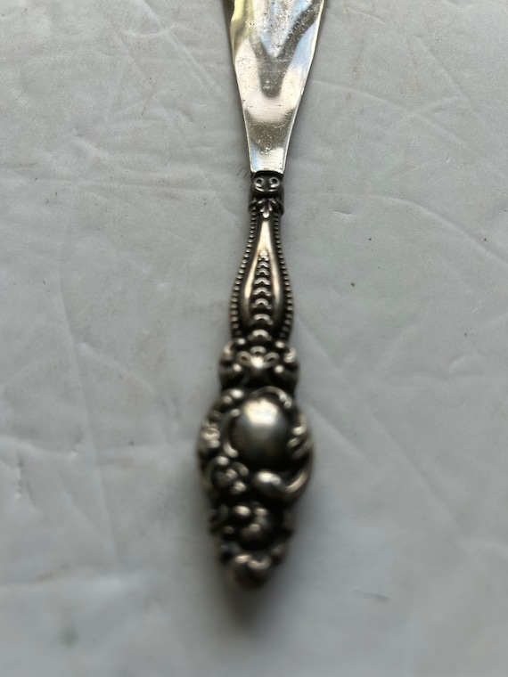 Sterling Victorian Art Nouveau Stainless Steel Sho