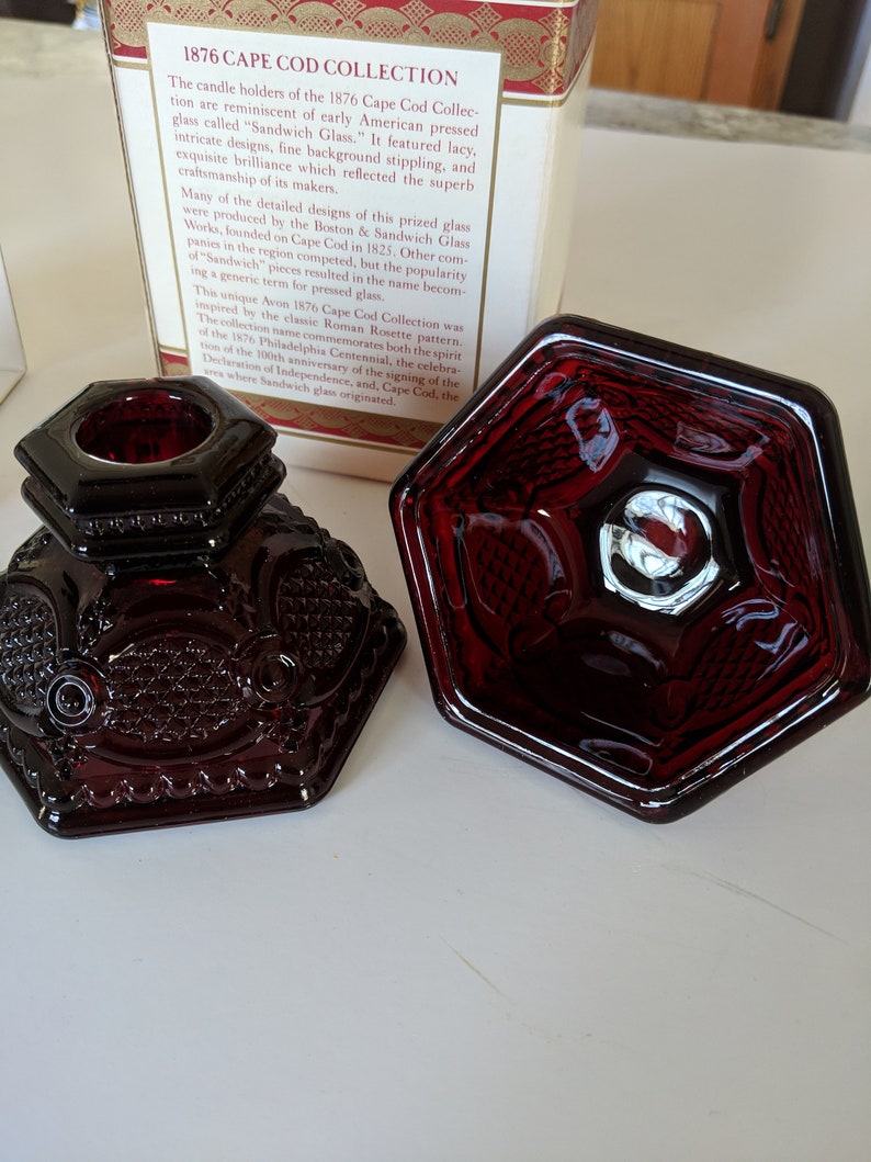 Avon 1876 Cape Cod Candle Stick Holders Etsy