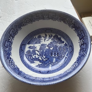 English Blue Willow  Bowl