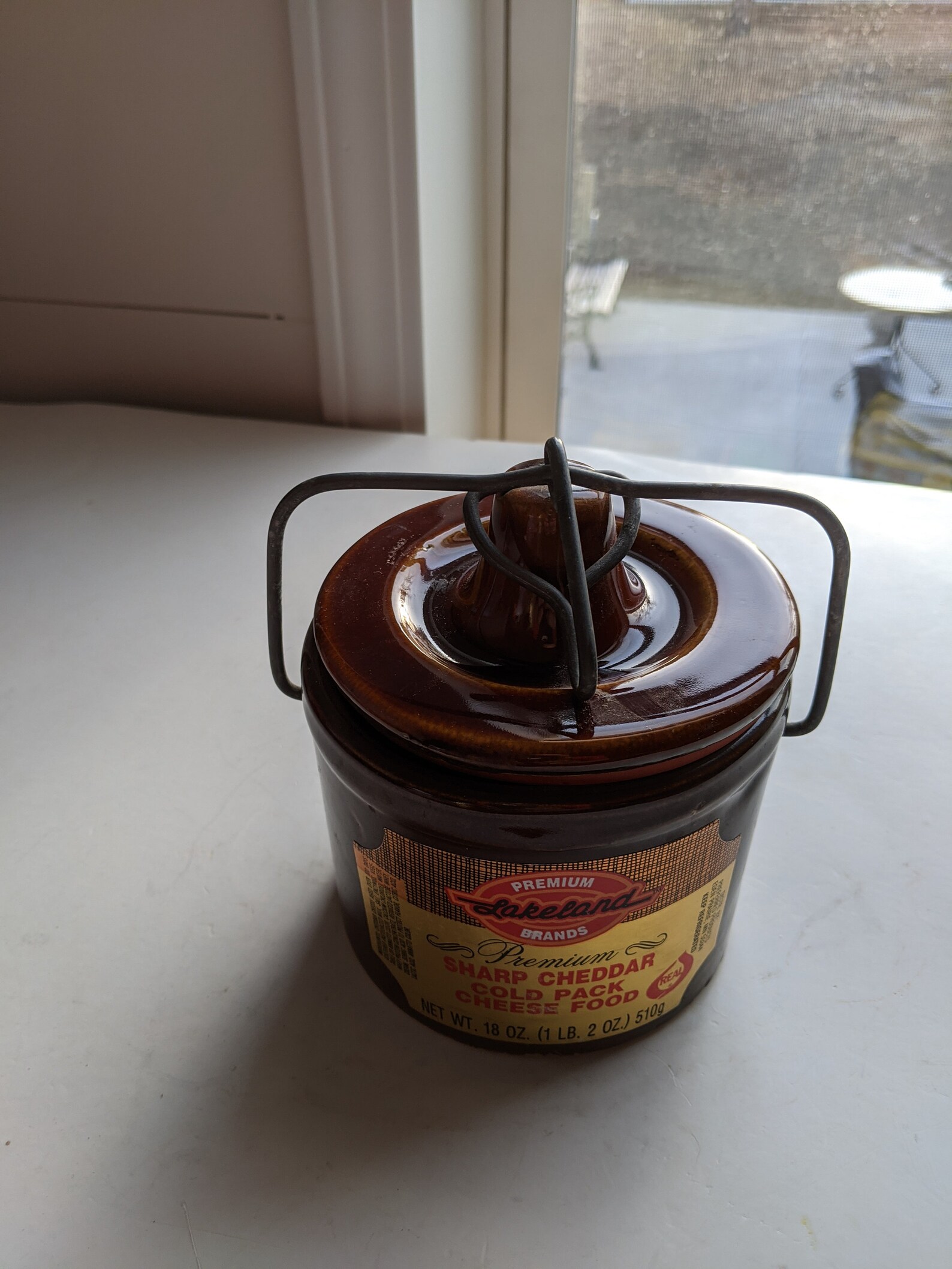 Lakeland Brown Glazed Cheese Crock with rubber gasket and Etsy