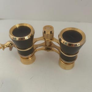 Brass Opera Glasses, Gold and Black, Quality Binoculars