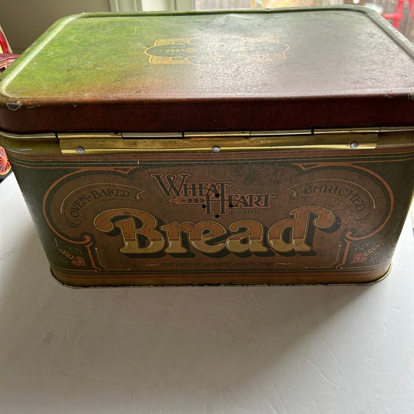 Tin Bread Box Etsy