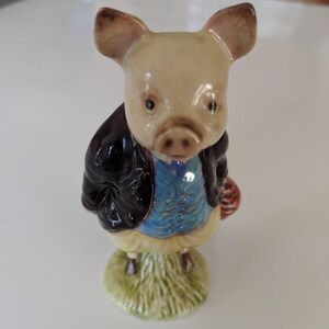 Beatrix Potter Pigling Bland Pig Beswick England Porcelain/Pottery Figurine Statue