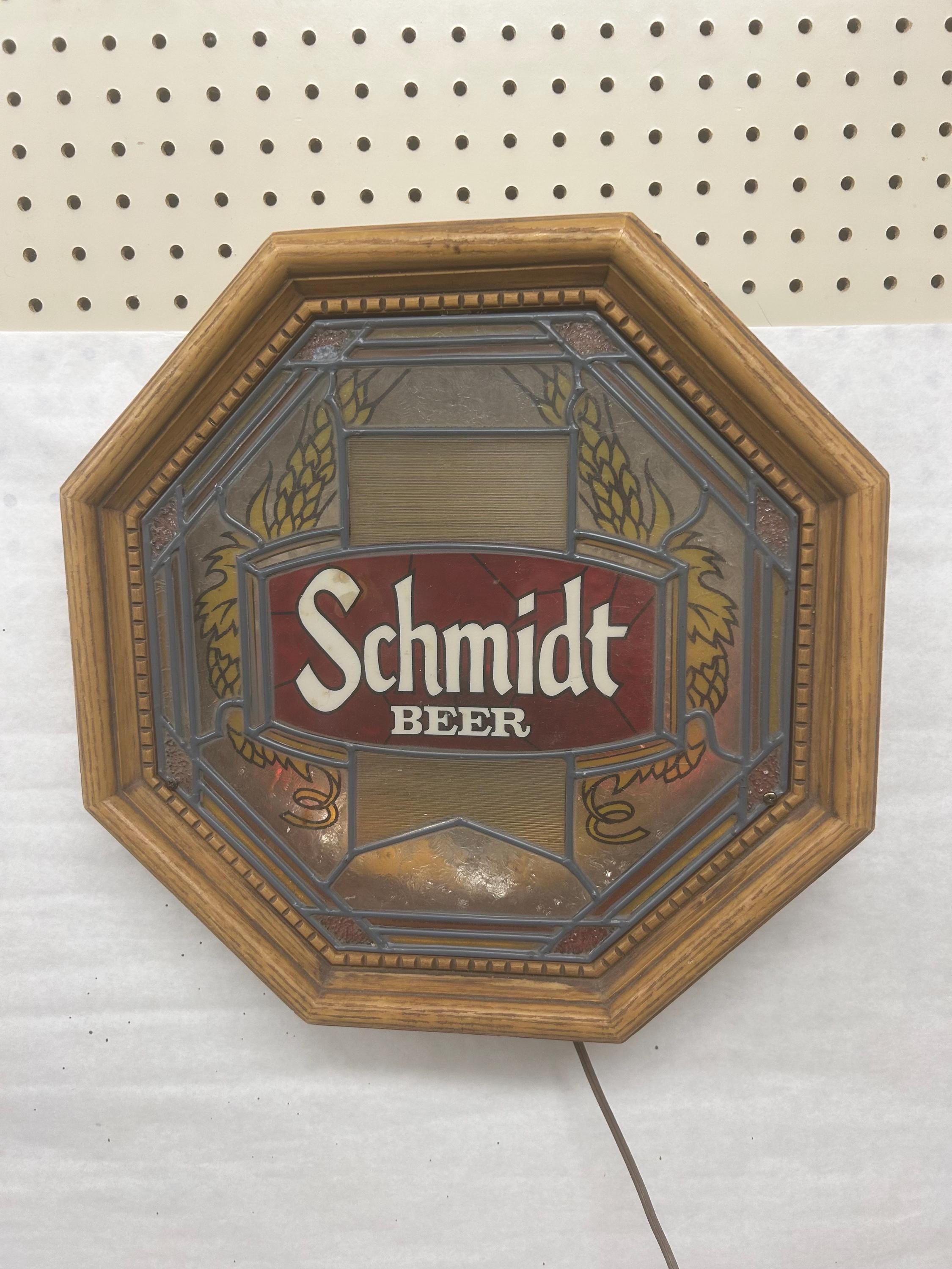 Schmidt Lighted Beer Sign - Etsy