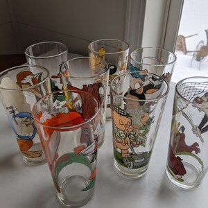 Gafas de Looney Tunes, Gafas vintage de Looney Tunes, Serie de coleccionistas de Pepsi de 1976