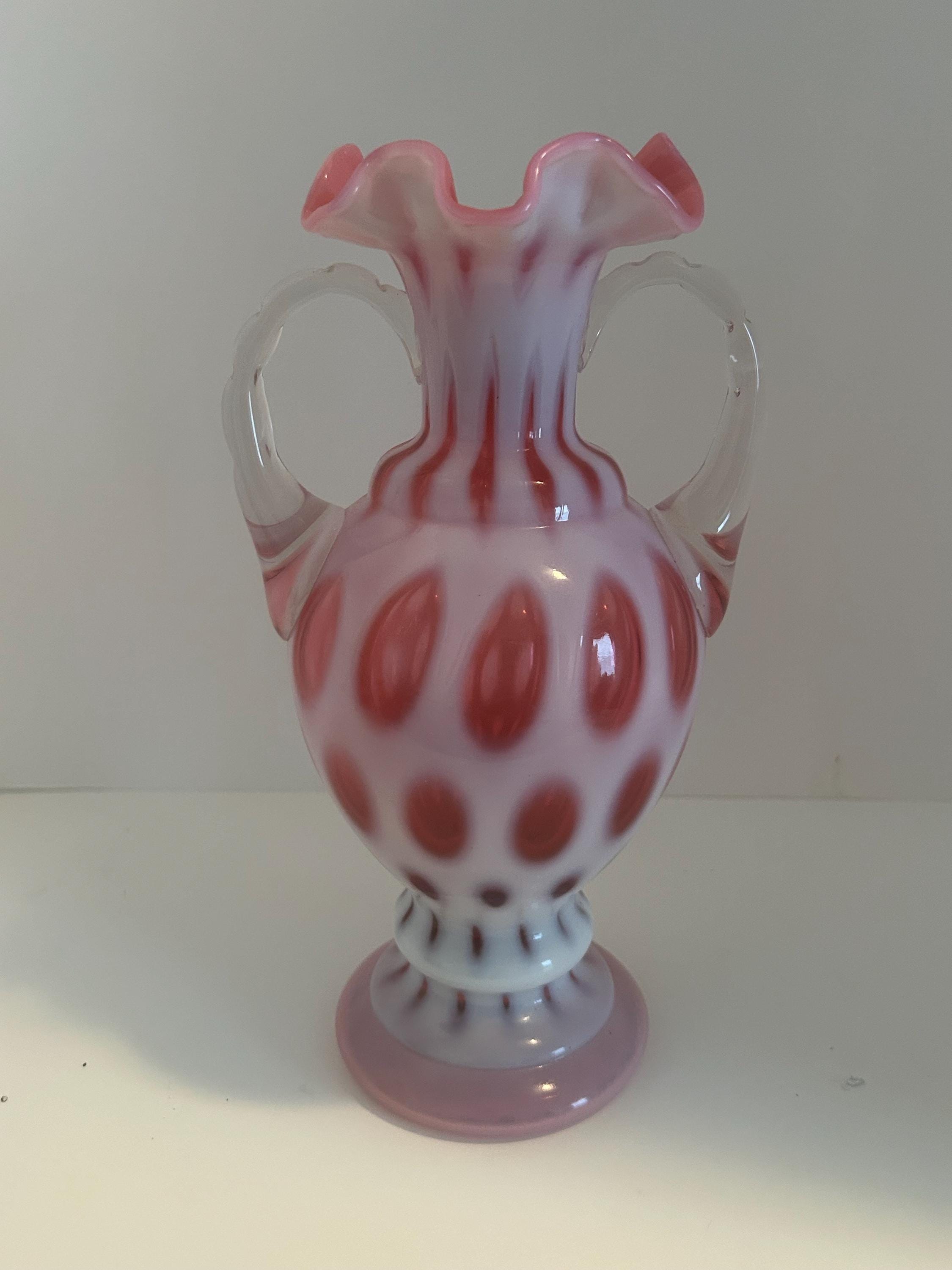 フェントン クランベリー オパールセント コイン ドット 2 ハンドル