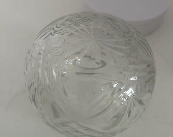 Cuenco de cristal con forma de rosa