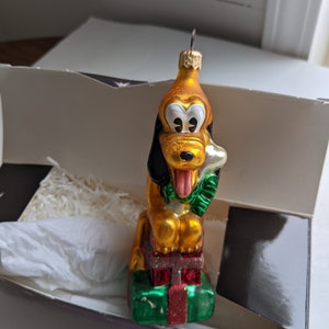 Radko | Holiday Pluto Ornament Rare Retired Disney In Box