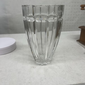 Mikasa Art Deco Crystal Vase. Mikasa 8 inch &quot;Reflections&quot; Vase
