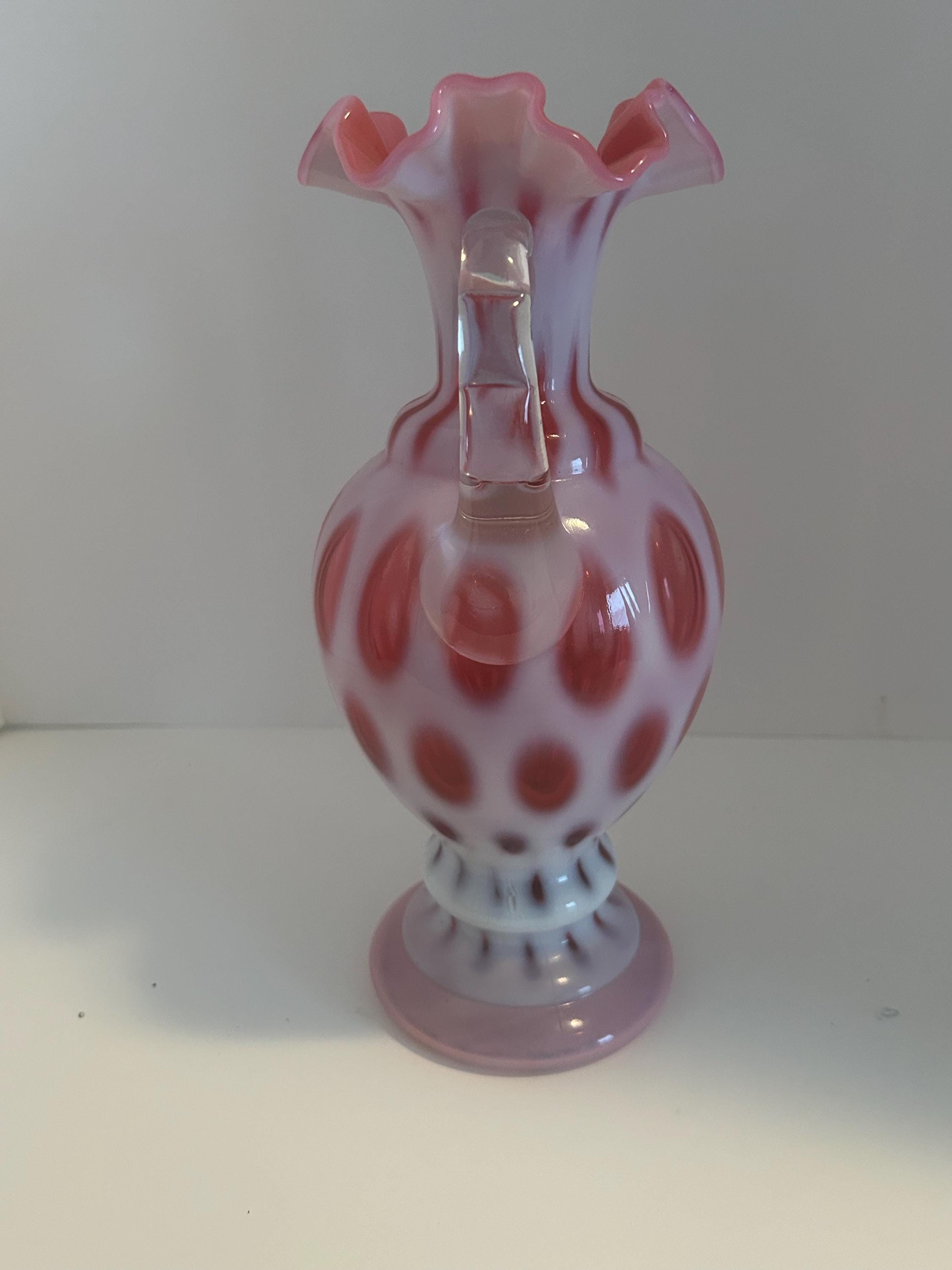 フェントン クランベリー オパールセント コイン ドット 2 ハンドル