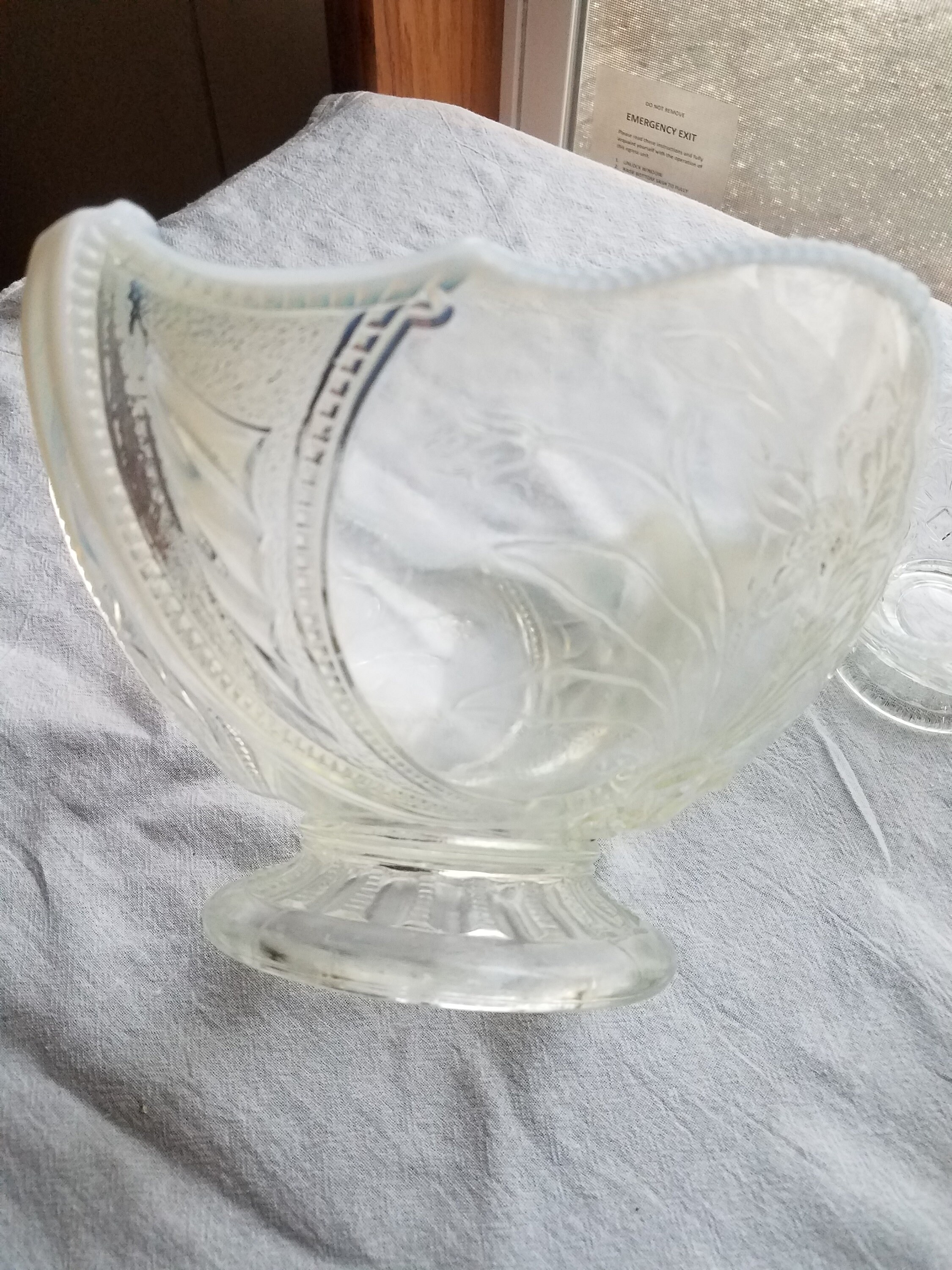 Opalescent Glass Berry Bowl Set Antique EAPG Northwood Wild Etsy