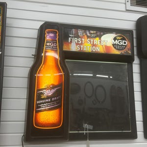 VTG Miller echt tapbier verlicht bord menubalkdisplay