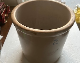Antique 1915 Red Wing Stoneware Crock: 10 Gallon, 6