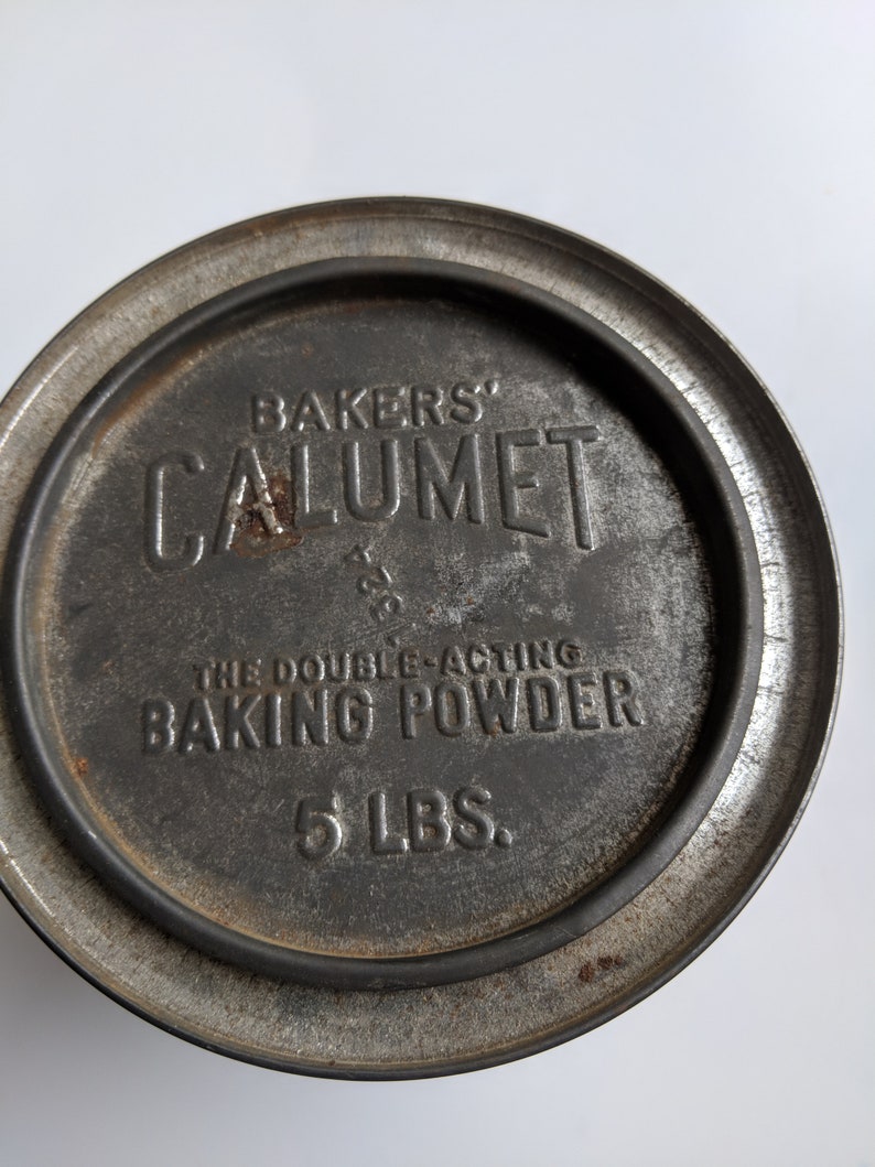 Vintage Calumet Baking Powder Tin 5 Lb Etsy