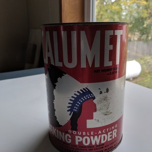 Vintage Calumet Baking Powder Tin 5 lb