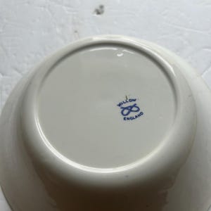 Vintage Blue Willow Servierschüssel, Churchill Staffordshire England Blue & White 8 3/4 &quot;x 2-1 / 2&quot;,