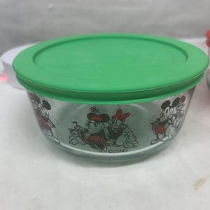 Pyrex Mickey Mouse  Glass Storage with Lid