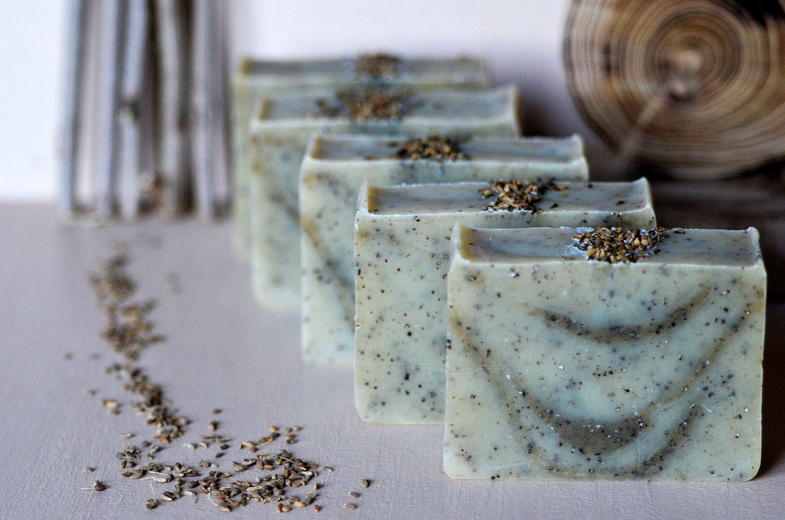 Anise Fennel Poppy Seeds Scrub Soap Rustic Soap Natural Etsy