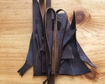Leather Scraps // 7.5 oz