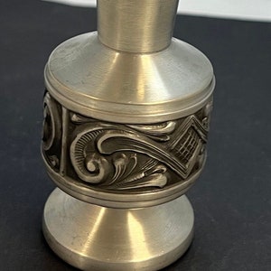 Vintage Ateljer Hagfors Made in Norway 5.5&quot; Pewter Vase