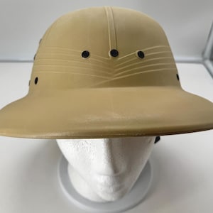 Vintage Sun Fari Safari Pith Helmet Straw Ventilated Adjustable Safari Hat Vintage Safari Pith Helmet Sun Hat Unbranded Very Good  main image 3