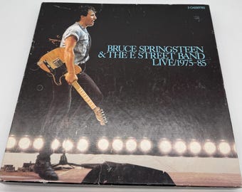 Bruce Springsteen Vintage Cassette Box Set Live 1975-1985 3 Cassette Pack
