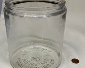 Vintage 50 Pack Cigar Glass Jar Louis Kindling Co. Milwaukee WIS 6 quot Tall (Lid Not Included)