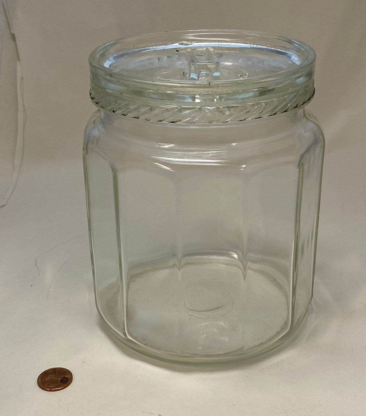 Vintage Glass Tobacco Jar Humidor Patented December 7 1915 Etsy