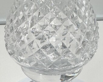 Waterford Crystal Alana Hurricane Glass Candle Lamp Holder