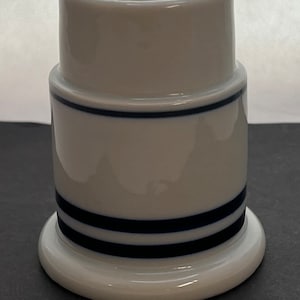 Vintage DANSK International Christianshavn Blue Hurricane Lamp Base Only Candle Holder.
