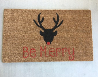 Reindeer Welcome Mat/Christmas Welcome Mat