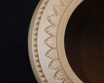 Hand-Carved Birch Wood Vessel | Unique Home Art Sculpture (#273)