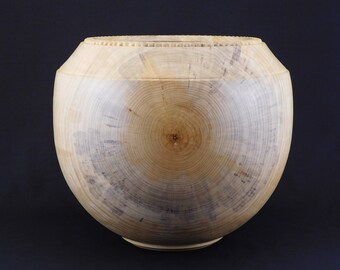 Hand-Carved Alaskan Birch Wood Vessel | Unique Home Decor (Item #268)