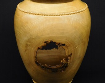 Handmade Tupelo Wood Vessel – Carved Sculpture, Unique Home Decor (#257)