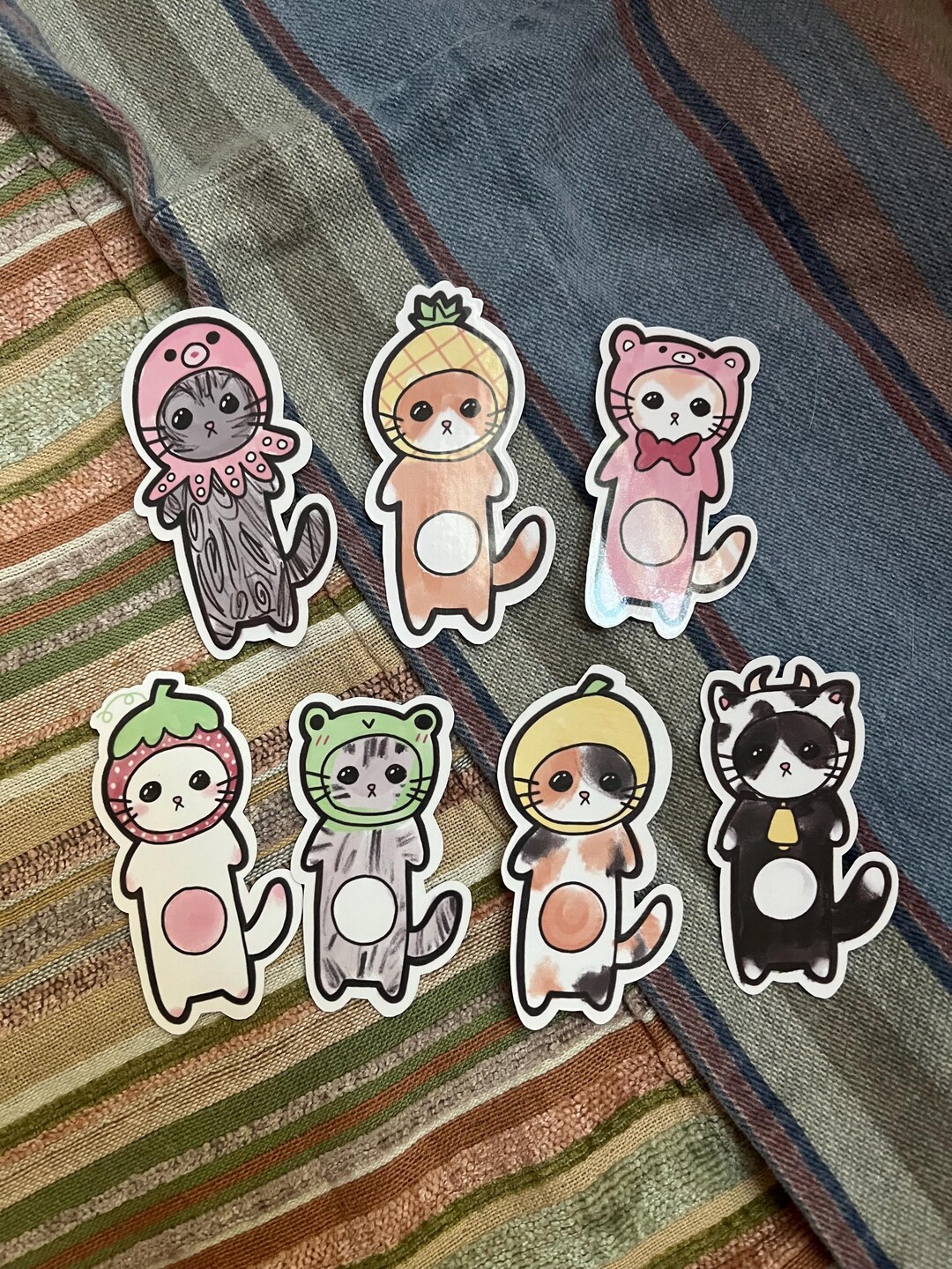 Cats in Hats (version One) Vinyl Sticker Bundle - Etsy