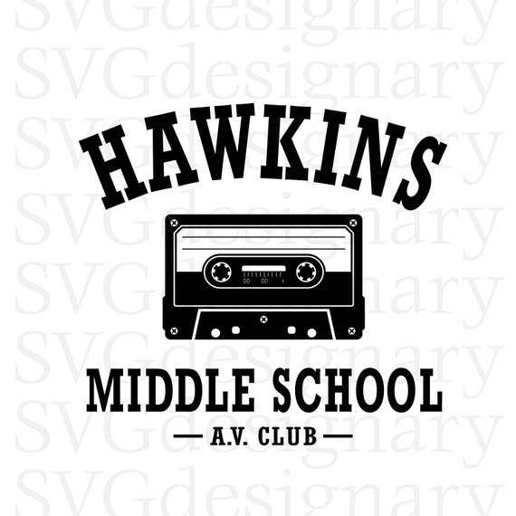 Hawkins Middle School A V Club Stranger Things Tv Show Av Etsy