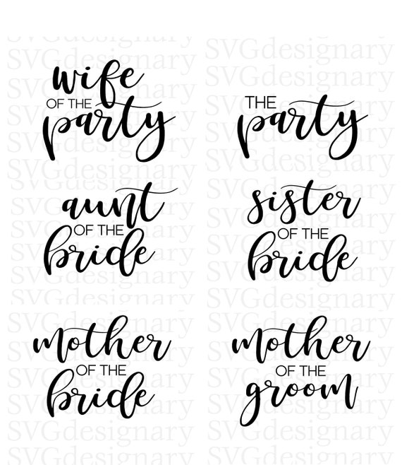Free Free 204 Wedding Party Svg Free SVG PNG EPS DXF File