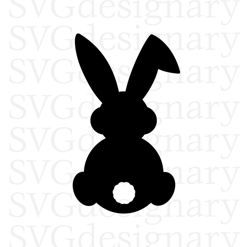 Download Bunny SVG PNG Download Easter Eggs Chicks Silhouette | Etsy