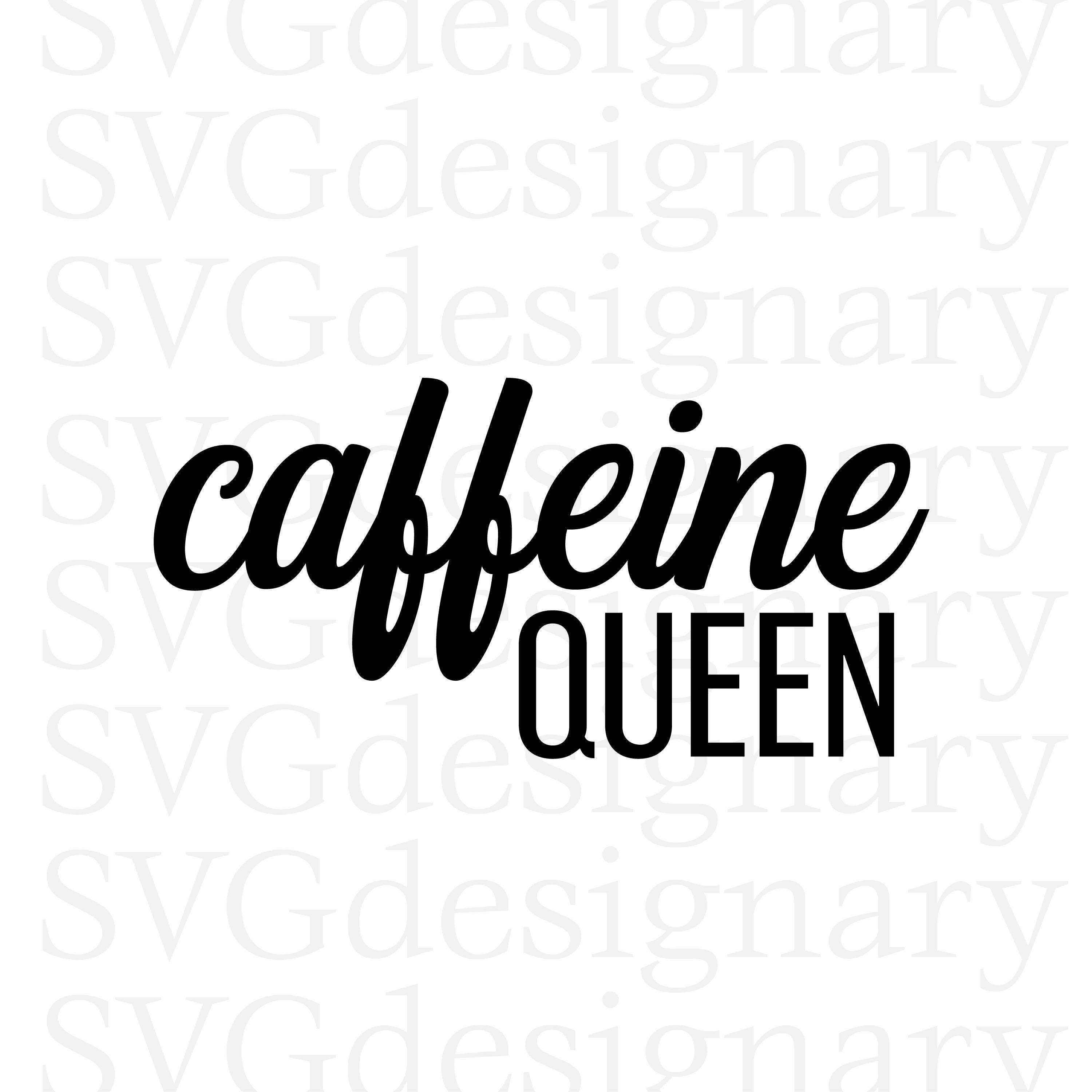 Download Caffeine Queen Coffee Nap Latte Sleep Mornings SVG PNG | Etsy