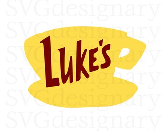Luke's Diner Gilmore Girls TV Show SVG PNG Download