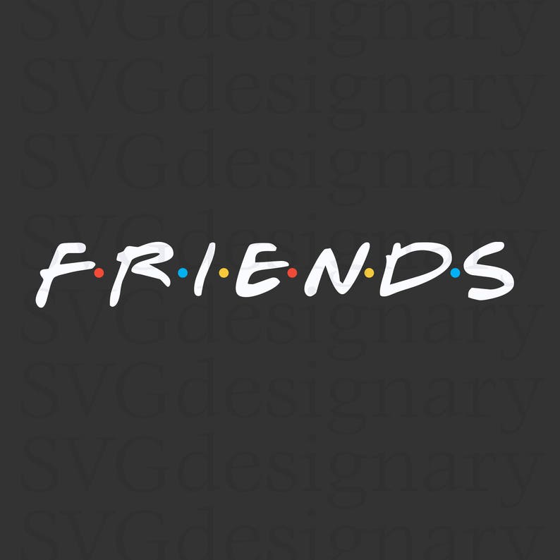 Download Friends Logo Friends the TV Show White/Tinted SVG PNG | Etsy