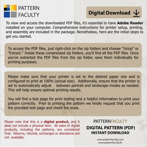 May include: A digital download for a PDF pattern. The text on the page reads "Digital Download" and "Digital Pattern (PDF) Instant Download".