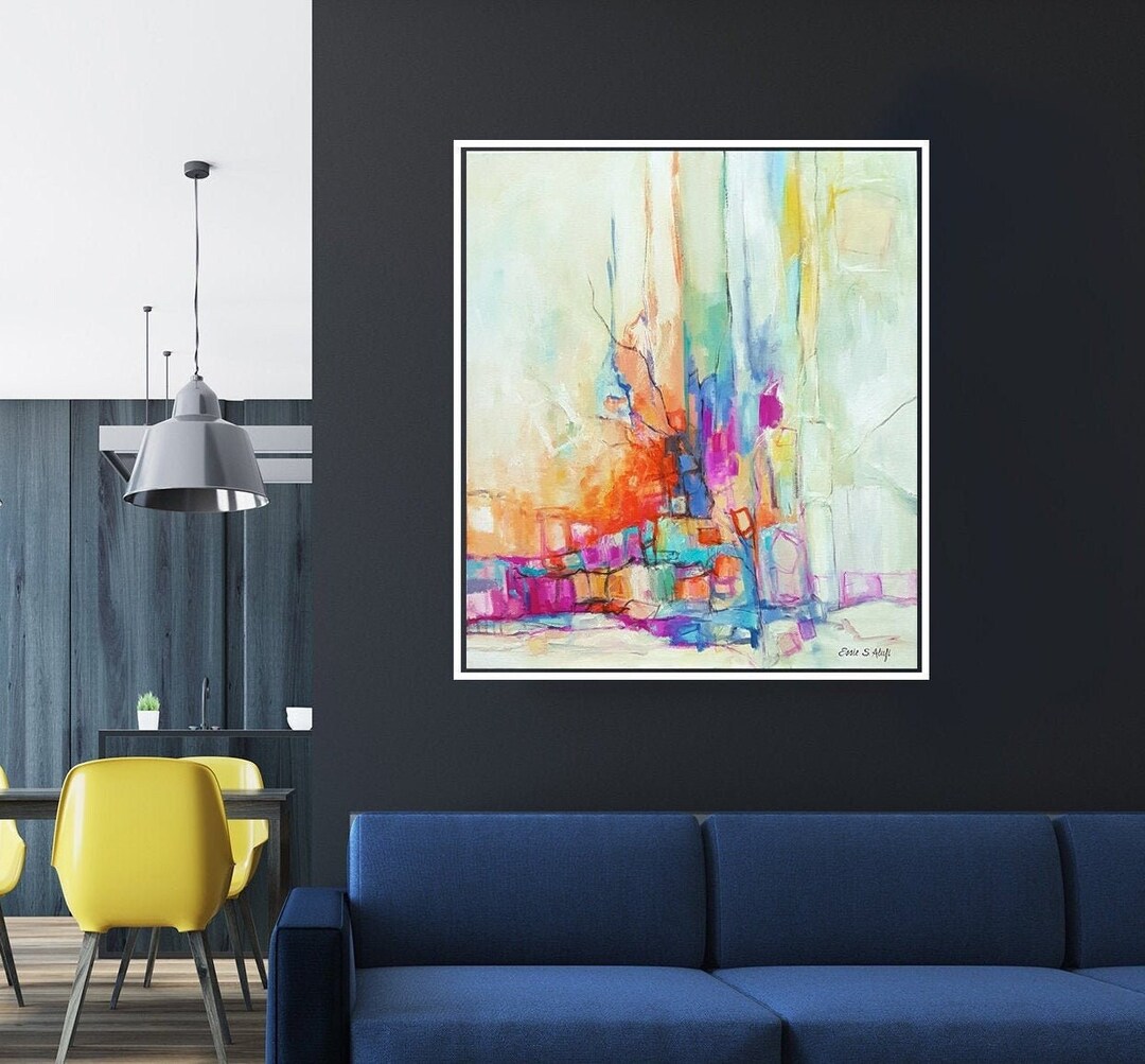 Abstract Painting Modern Canvas Original Acrylic Painting - Etsy