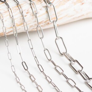 Stainless steel paperclip chain