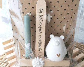 Mother's Day gift/ gift set, candle, kraft paper, souvenir, gift idea, lucky charm, to go gift/ Mother's Day