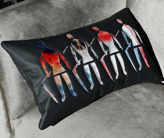 Genuine leather lumbar pillow new arrivals