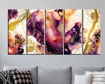 Marble Canvas Print Pink Marble Art Large Marble Art Trendy Wall Decor Ab134 Modern Wall Art Large Modern Marble Art Giclee Art Collectibles Trendingtamillyrics Com