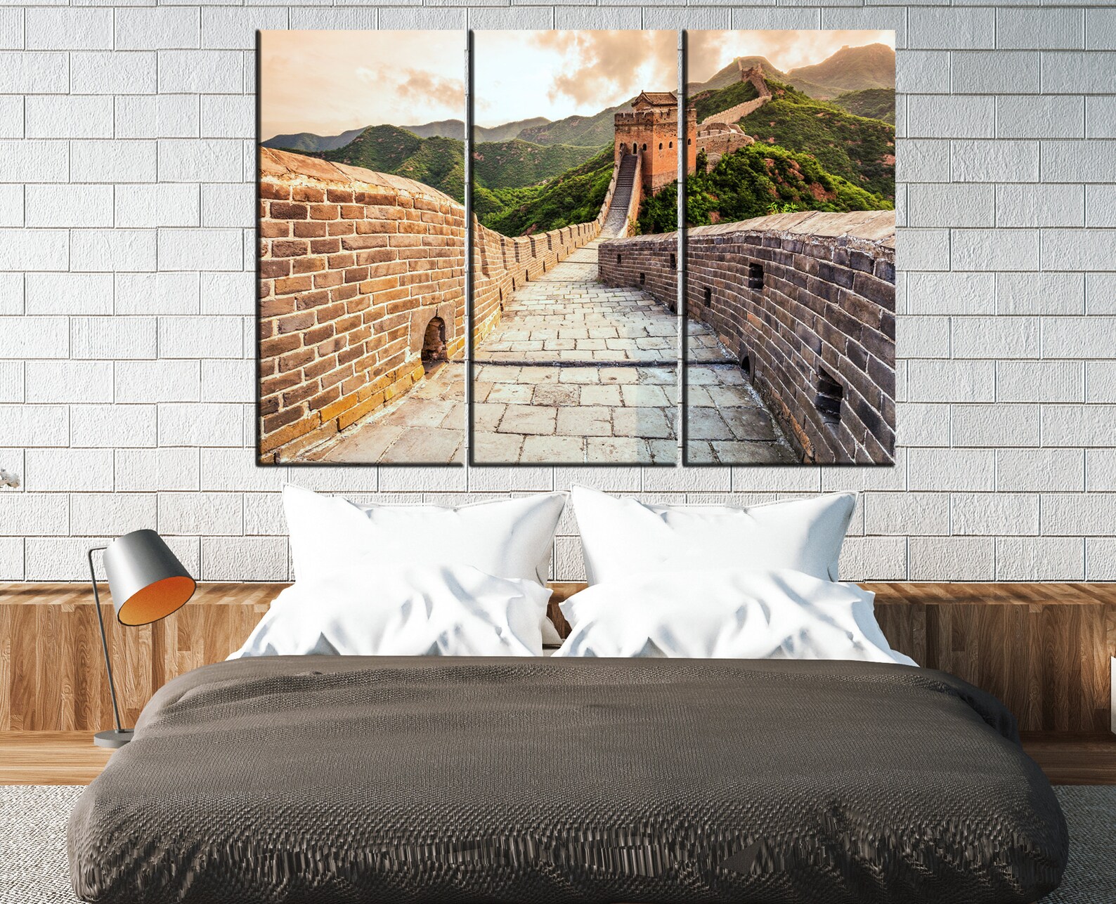 The Great Wall of China wall art canvas print the Great Wall | Etsy