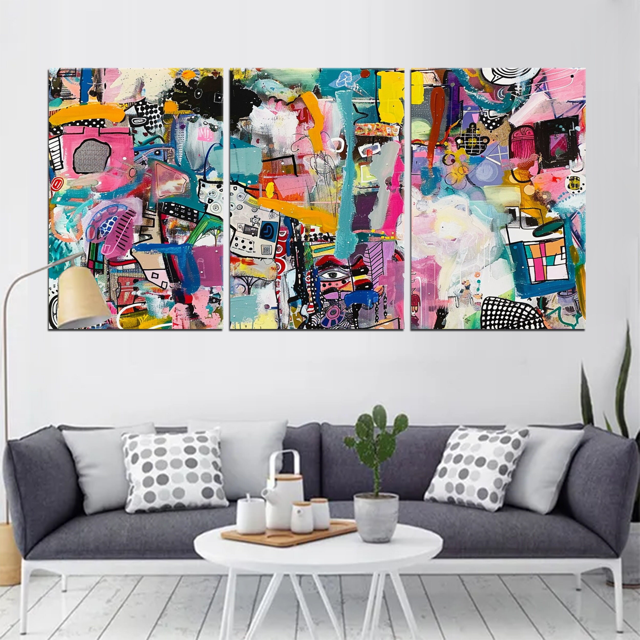 Michal Rotman Laor Inspired Wall Art - Large Modern Canvas Print